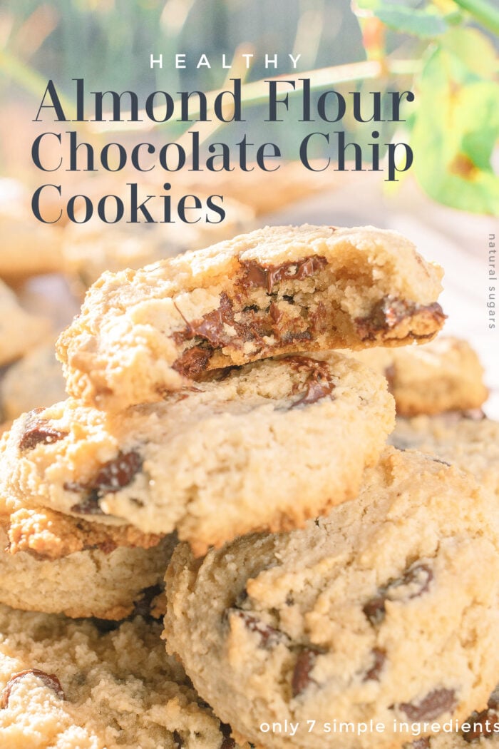 Almond Flour Chocolate Chip Cookies | A Healthier Cookie