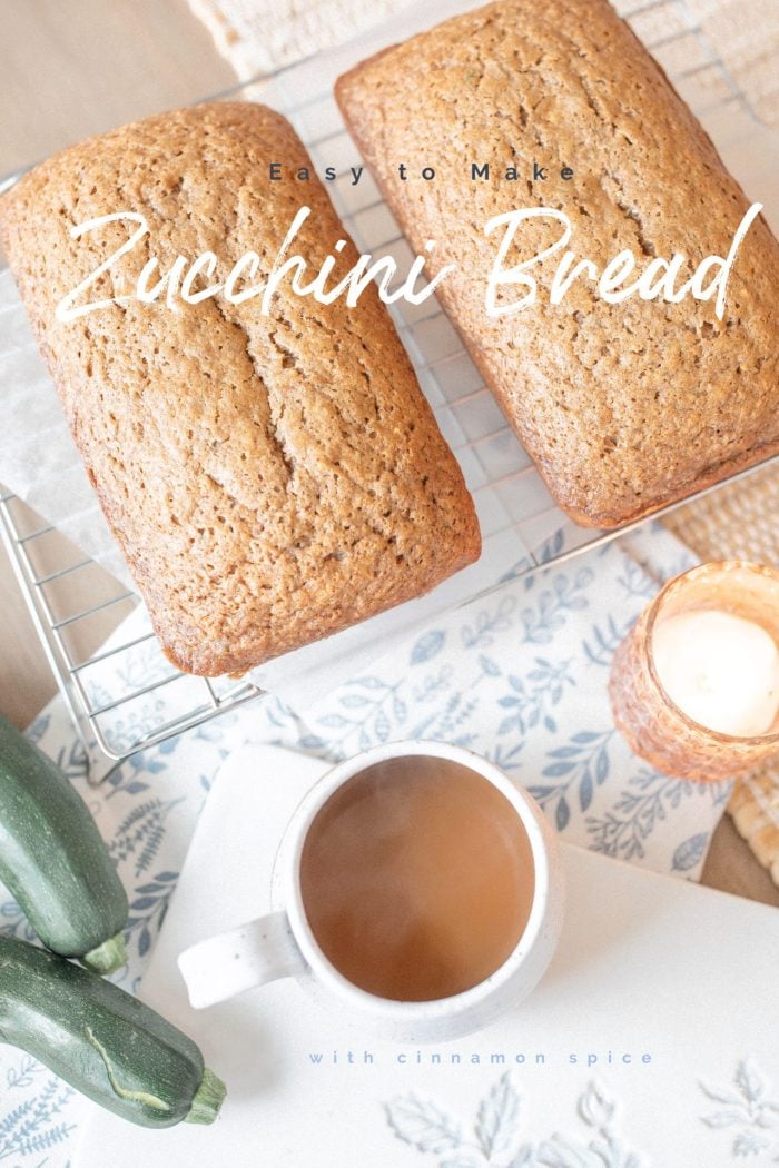 Zucchini Bread with Cinnamon Spice | Easy to Make