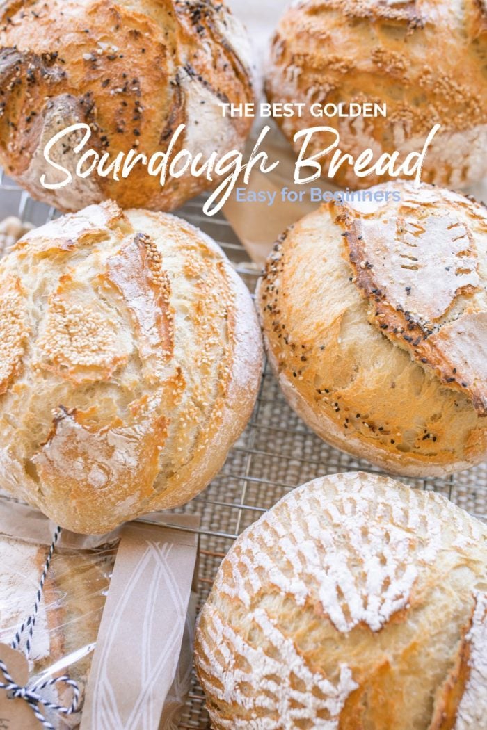 The Best Golden Sourdough Bread Recipe | Easy for Beginners
