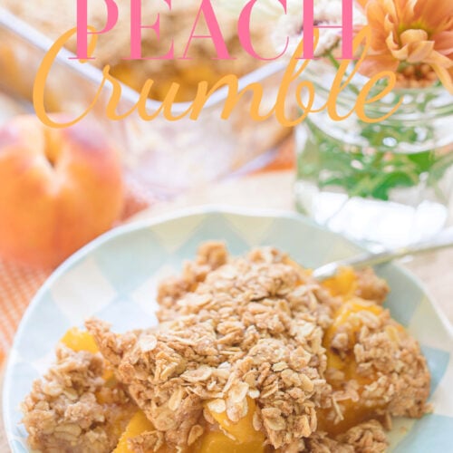 Healthier Peach Crumble Dessert Recipe | Gluten-Free & No Refined Sugar 