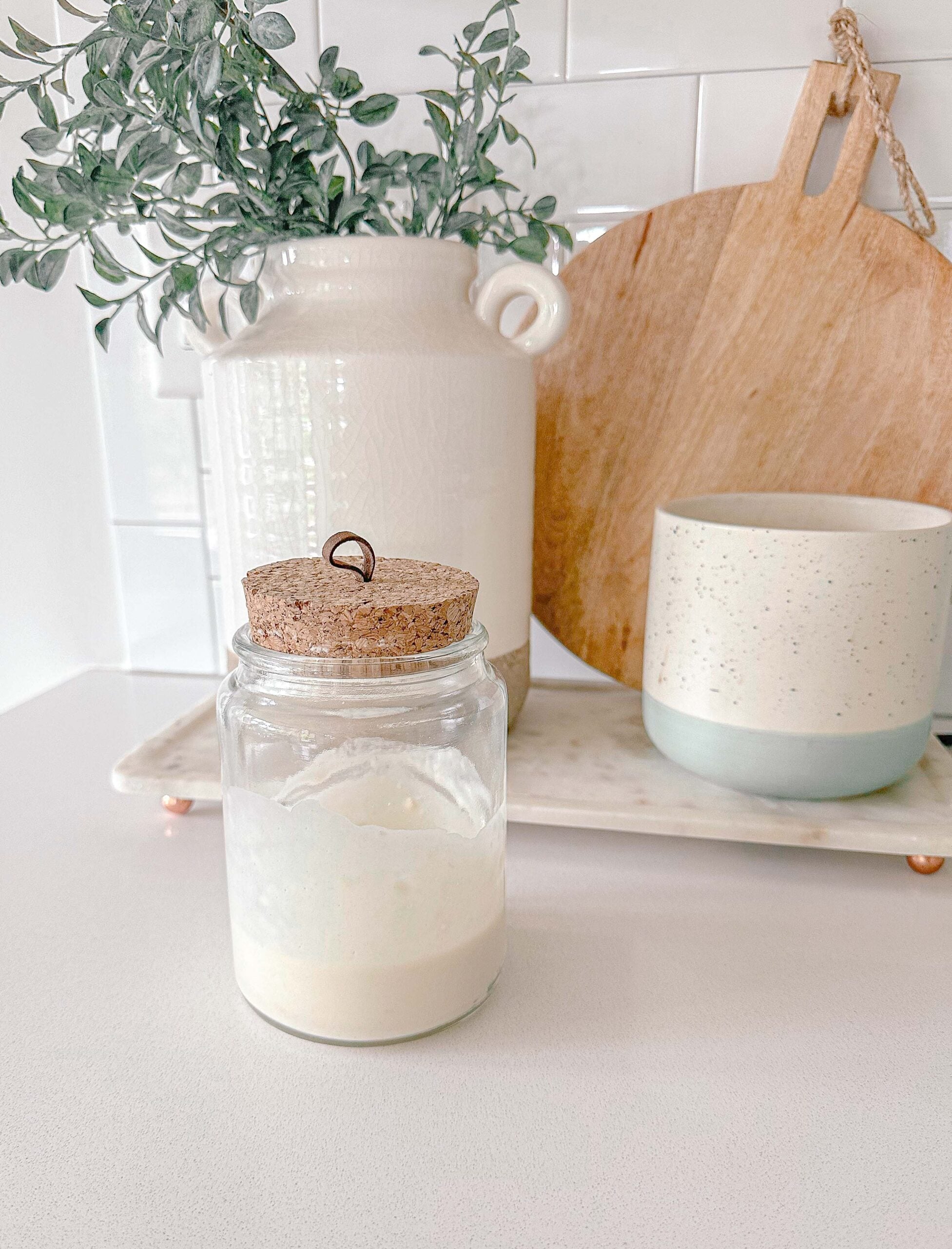 activating sourdough starter