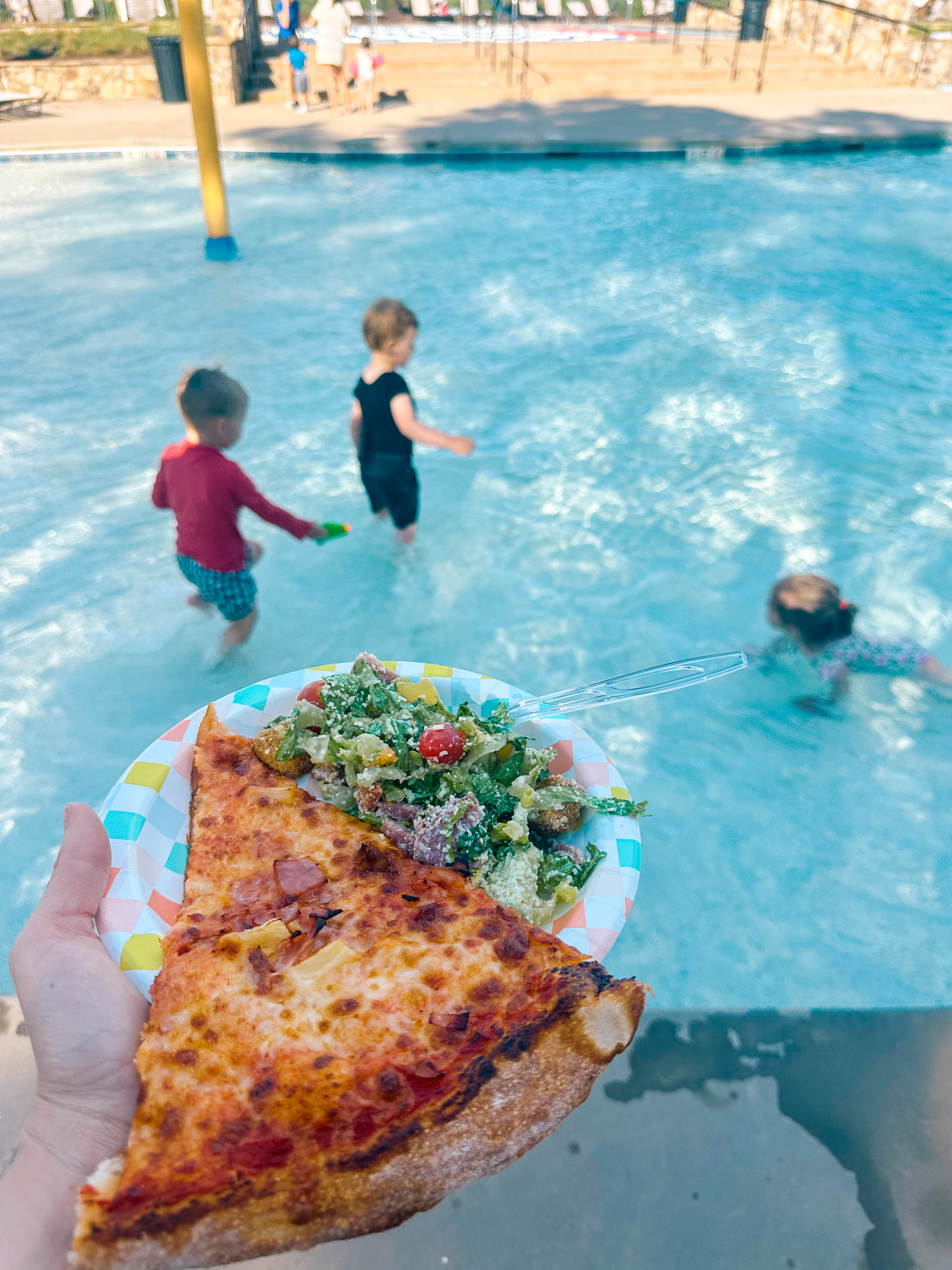 three year old birthday party, paw patrol, may, pool party