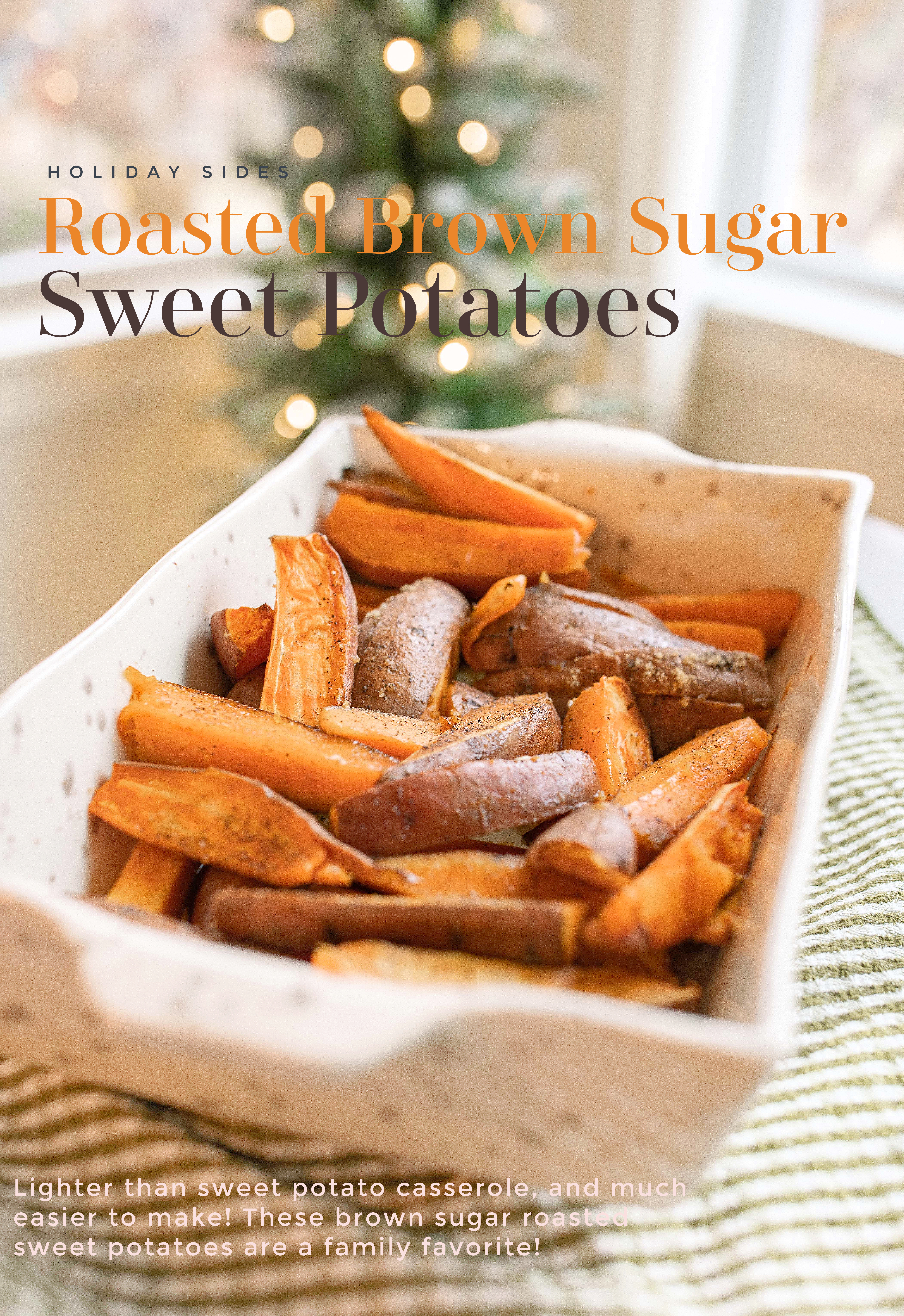 holiday recipes, thanksgiving, roasted sweet potatoes, vegan, gluten-free, potatoes, healthy recipes, easy, grain free, brown sugar, sweet potato casserole, recipes, potatoes, thanksgiving recipes