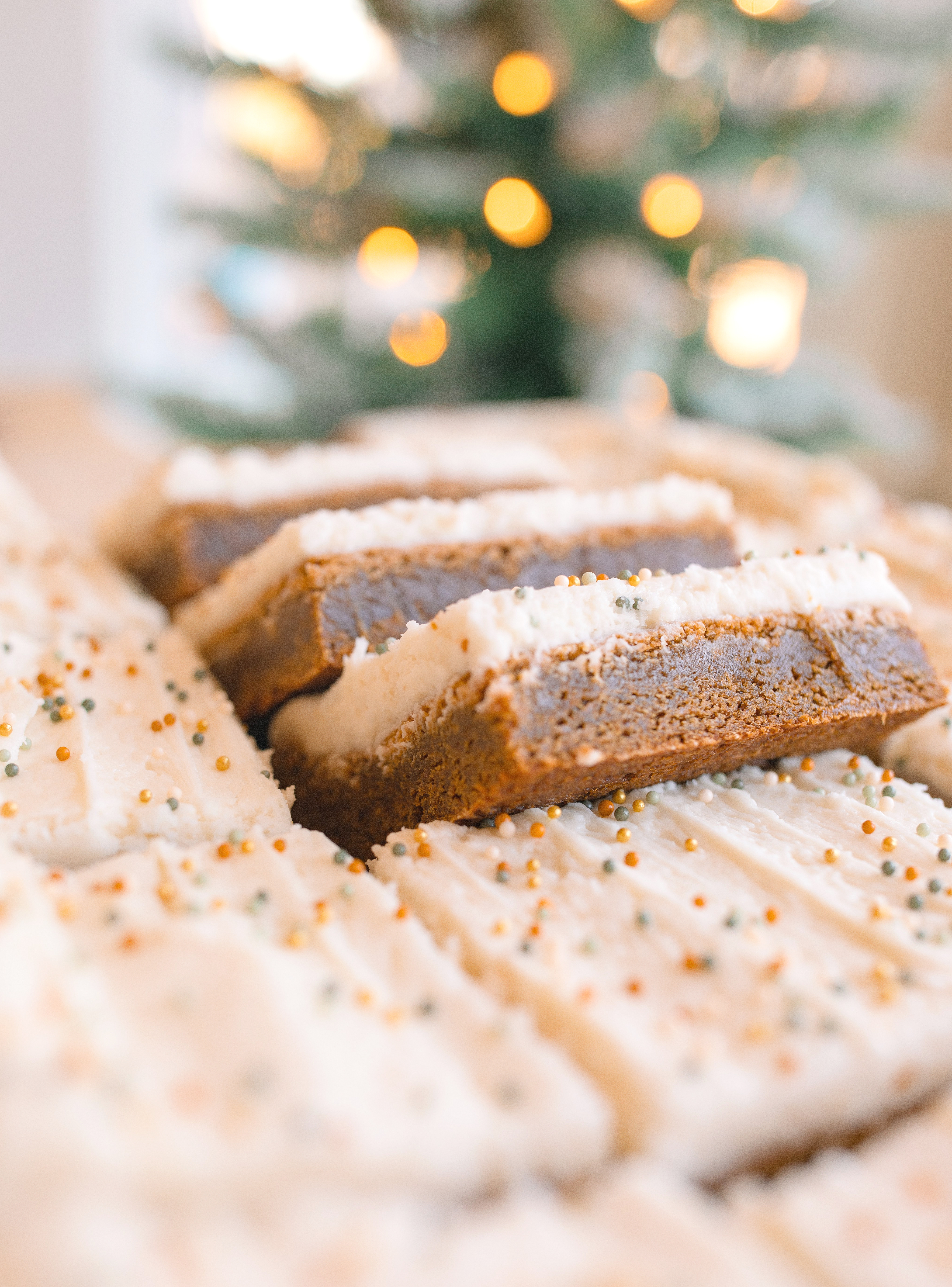 gingerbread cookie bars, chewy gingerbread cookie bar recipe, christmas baking, holiday recipes, christmas recipes, marshmallow buttercream, christmas recipes, gingerbread christmas