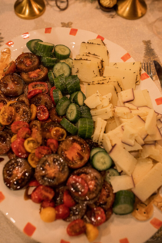 christmas recap, christmas morning, christmas blog, christmas decor, stockings, presents, toddler, dinner, table setting, home, lifestyle, blogging, motherhood, matching family pajamas, menu, holiday dinner, holiday celebrations, christmas day, pecan brownie pie, lottery pong, toddler gifts, cozy fireplace, cookies for santa, recap