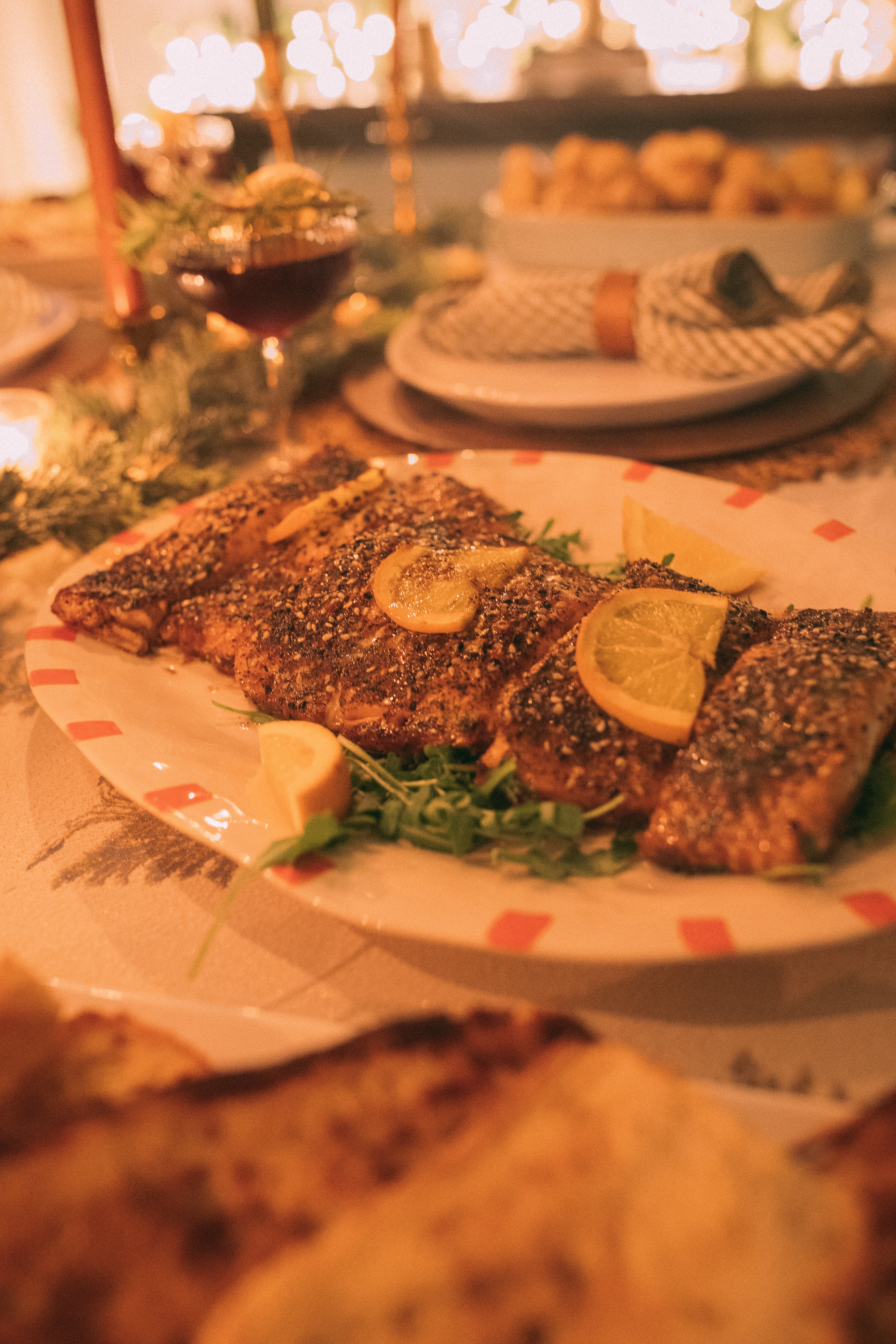 christmas recap, christmas morning, christmas blog, christmas decor, stockings, presents, toddler, dinner, table setting, home, lifestyle, blogging, motherhood, matching family pajamas, menu, holiday dinner, holiday celebrations, christmas day, pecan brownie pie, lottery pong, toddler gifts, cozy fireplace, cookies for santa, recap