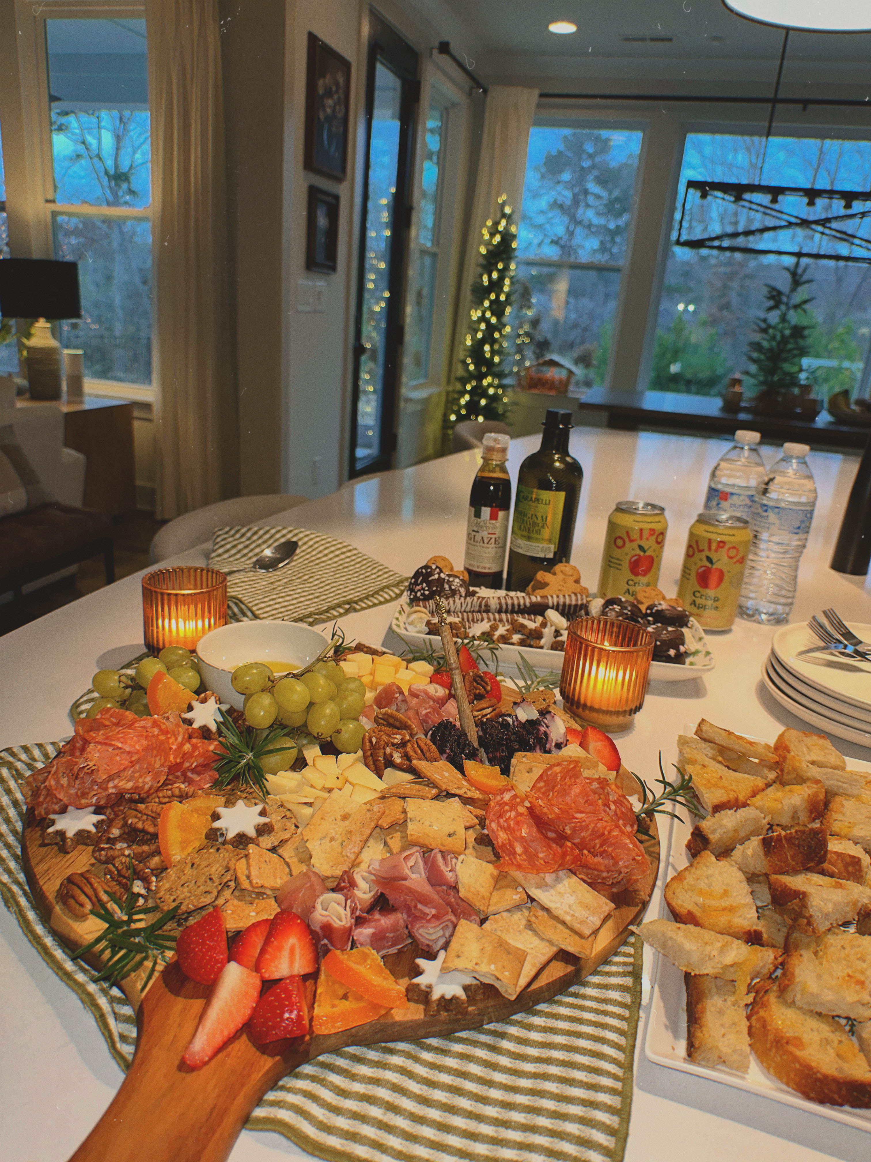 meal prep, pregnancy, motherhood blog, lifestyle blog, charlotte, fort mill, south carolina, steak, cooking healthy, toddler mom, dinner, green beans, steak in dutch oven, sweet potatoes, costco haul, sourdough, charcuterie, easy board, winter board, christmas, caprese, sourdough bread, cheeseboard, hosting