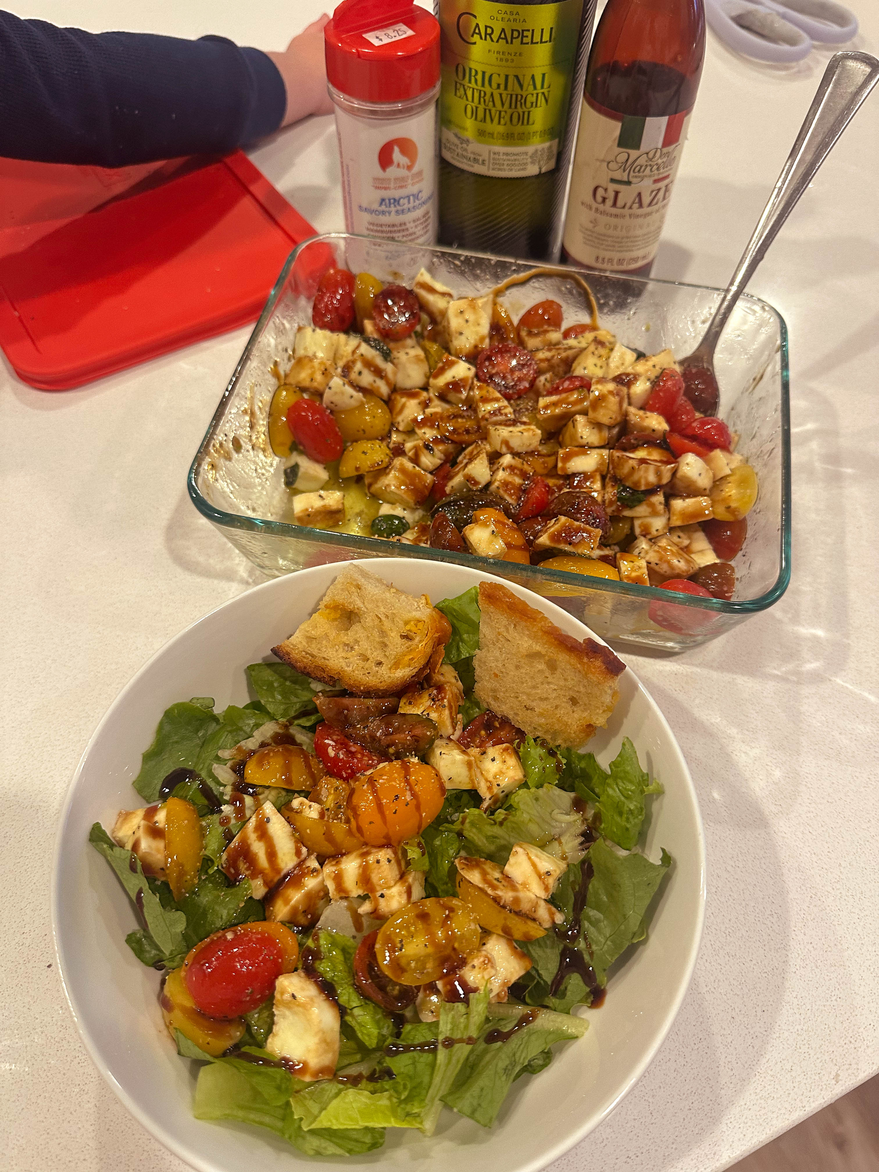 meal prep, pregnancy, motherhood blog, lifestyle blog, charlotte, fort mill, south carolina, steak, cooking healthy, toddler mom, dinner, green beans, steak in dutch oven, sweet potatoes, costco haul, sourdough, charcuterie, easy board, winter board, christmas, caprese, sourdough bread, cheeseboard, hosting