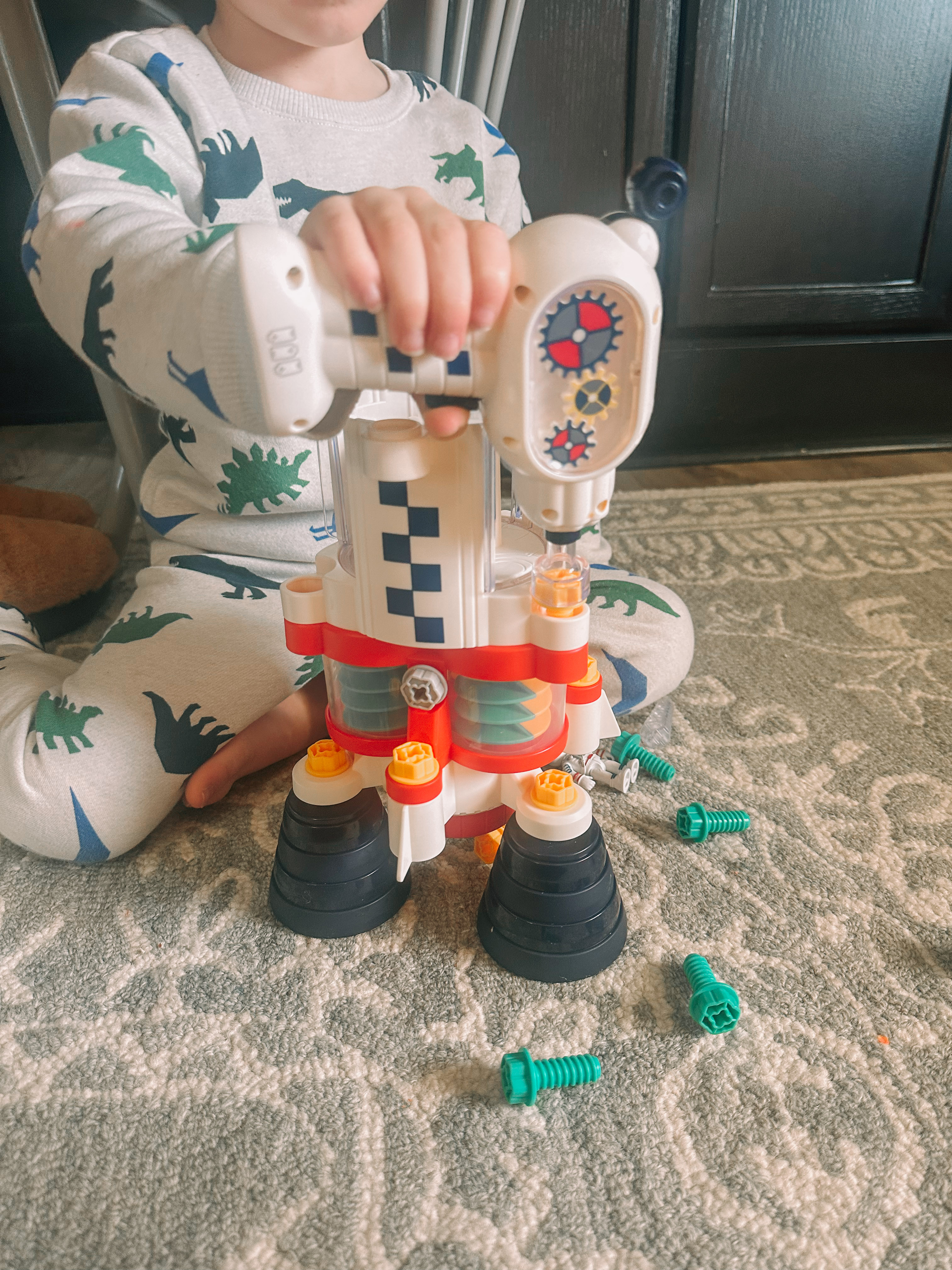 christmas recap, christmas morning, christmas blog, christmas decor, stockings, presents, toddler, dinner, table setting, home, lifestyle, blogging, motherhood, matching family pajamas, menu, holiday dinner, holiday celebrations, christmas day, pecan brownie pie, lottery pong, toddler gifts, cozy fireplace, cookies for santa, recap