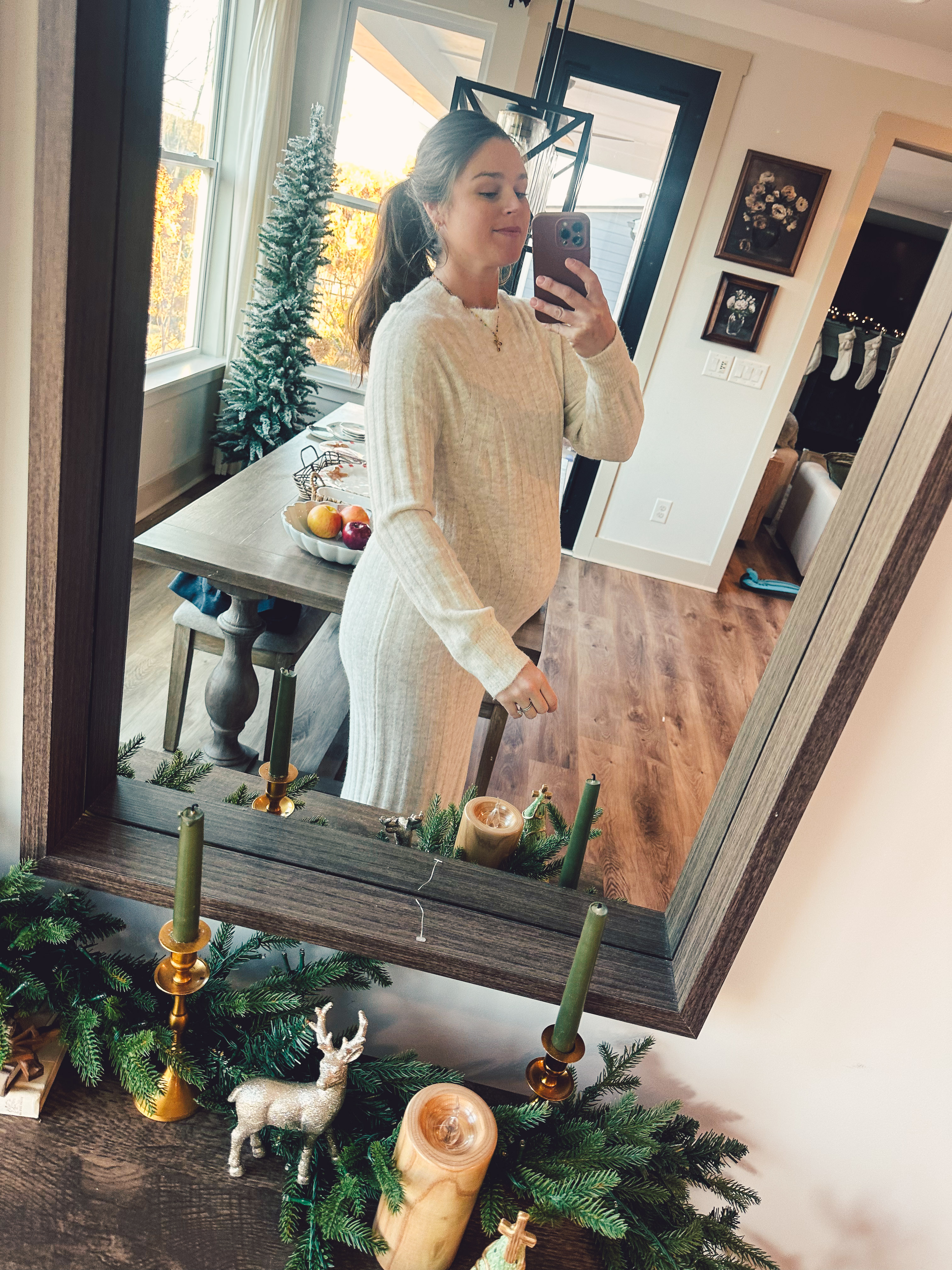 christmas recap, christmas morning, christmas blog, christmas decor, stockings, presents, toddler, dinner, table setting, home, lifestyle, blogging, motherhood, matching family pajamas, menu, holiday dinner, holiday celebrations, christmas day, pecan brownie pie, lottery pong, toddler gifts, cozy fireplace, cookies for santa, recap