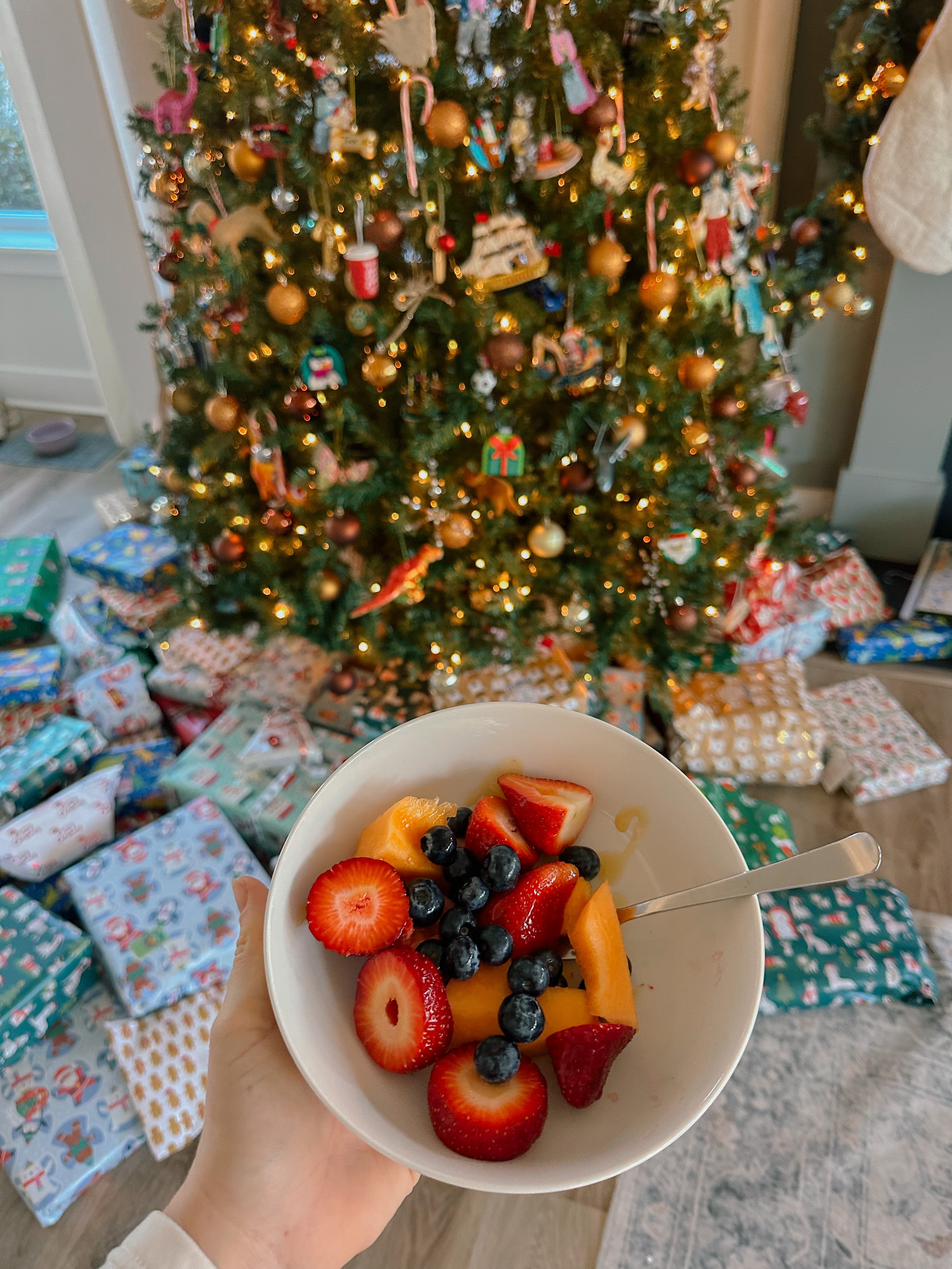 christmas recap, christmas morning, christmas blog, christmas decor, stockings, presents, toddler, dinner, table setting, home, lifestyle, blogging, motherhood, matching family pajamas, menu, holiday dinner, holiday celebrations, christmas day, pecan brownie pie, lottery pong, toddler gifts, cozy fireplace, cookies for santa, recap