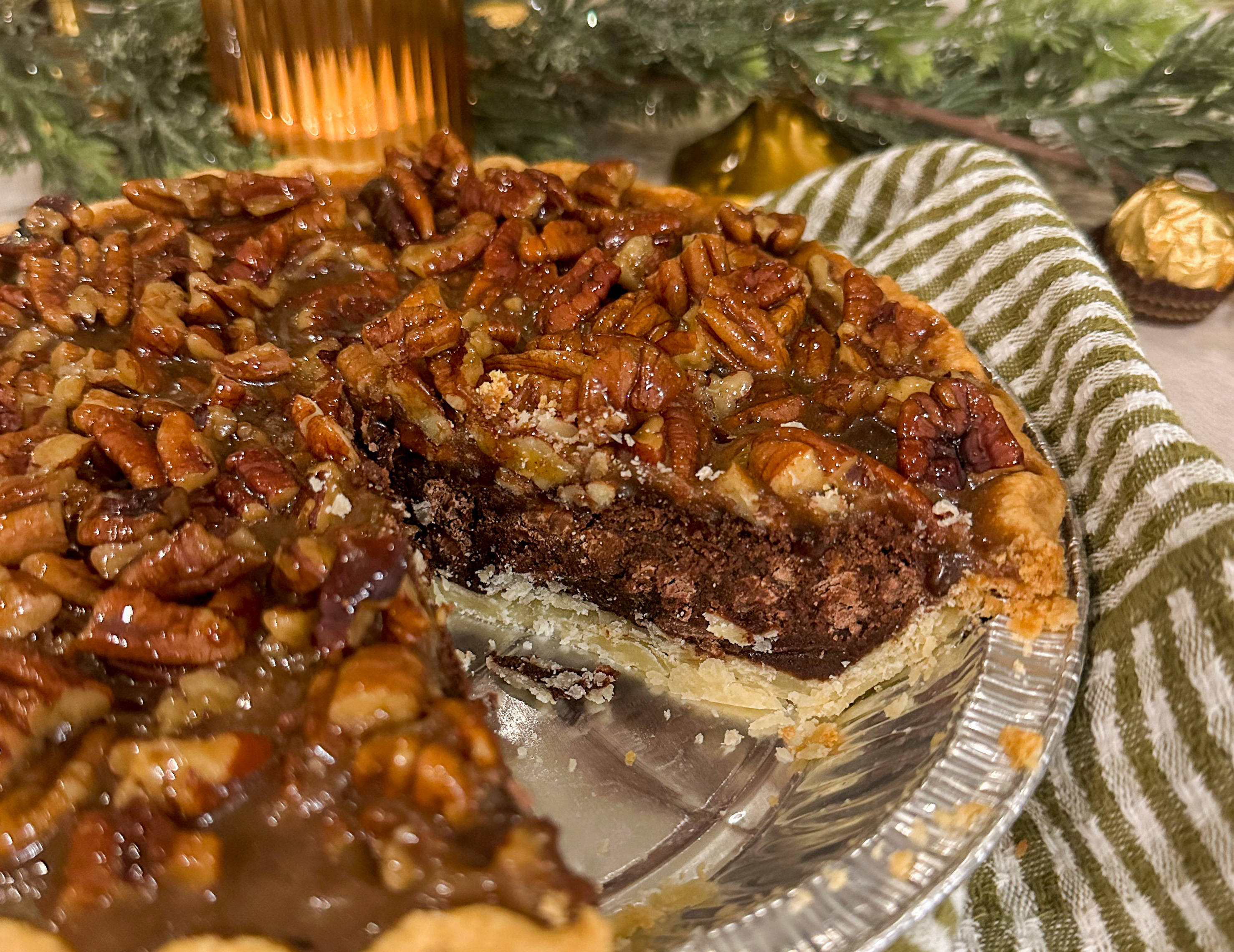 christmas recap, christmas morning, christmas blog, christmas decor, stockings, presents, toddler, dinner, table setting, home, lifestyle, blogging, motherhood, matching family pajamas, menu, holiday dinner, holiday celebrations, christmas day, pecan brownie pie, lottery pong, toddler gifts, cozy fireplace, cookies for santa, recap