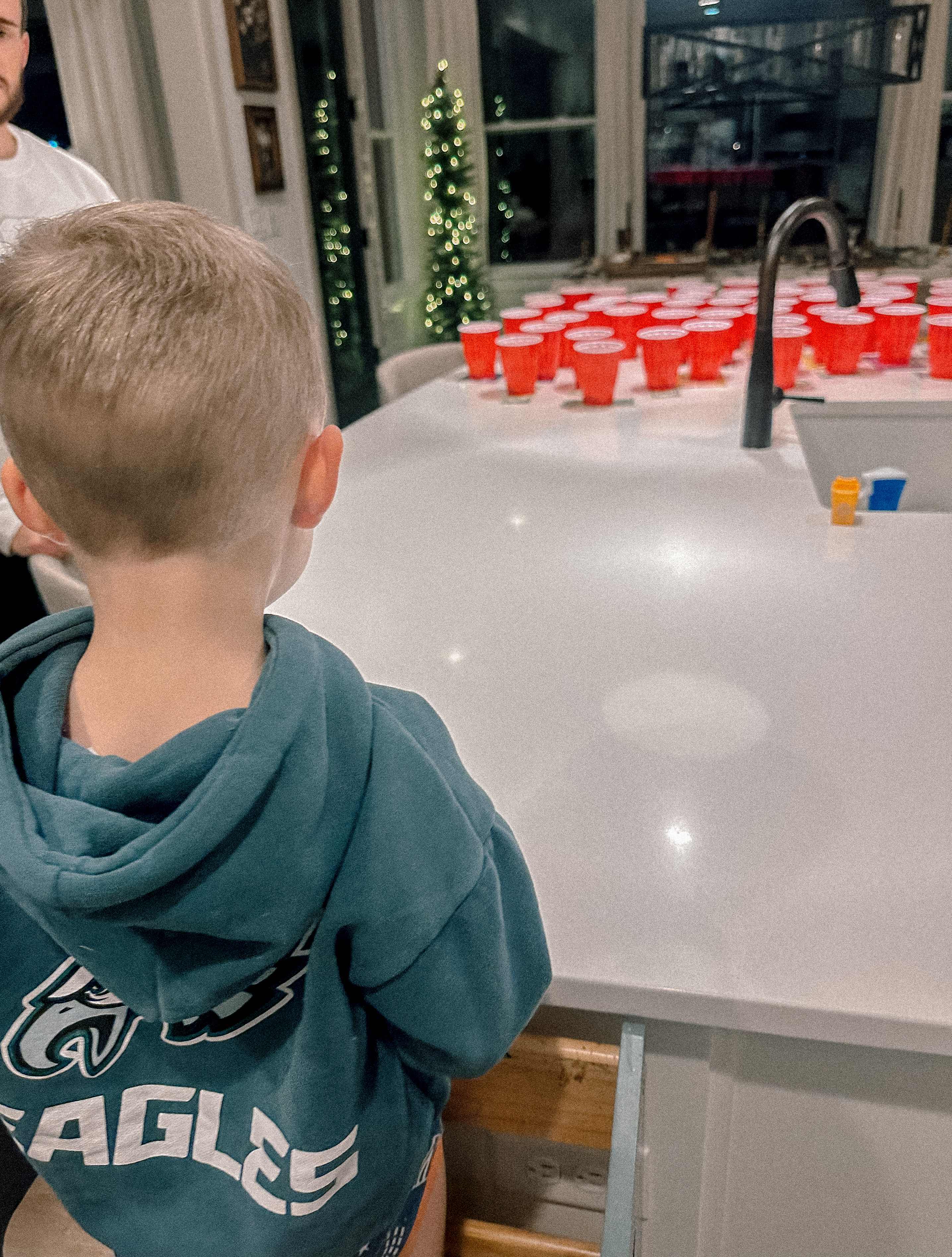 christmas recap, christmas morning, christmas blog, christmas decor, stockings, presents, toddler, dinner, table setting, home, lifestyle, blogging, motherhood, matching family pajamas, menu, holiday dinner, holiday celebrations, christmas day, pecan brownie pie, lottery pong, toddler gifts, cozy fireplace, cookies for santa, recap