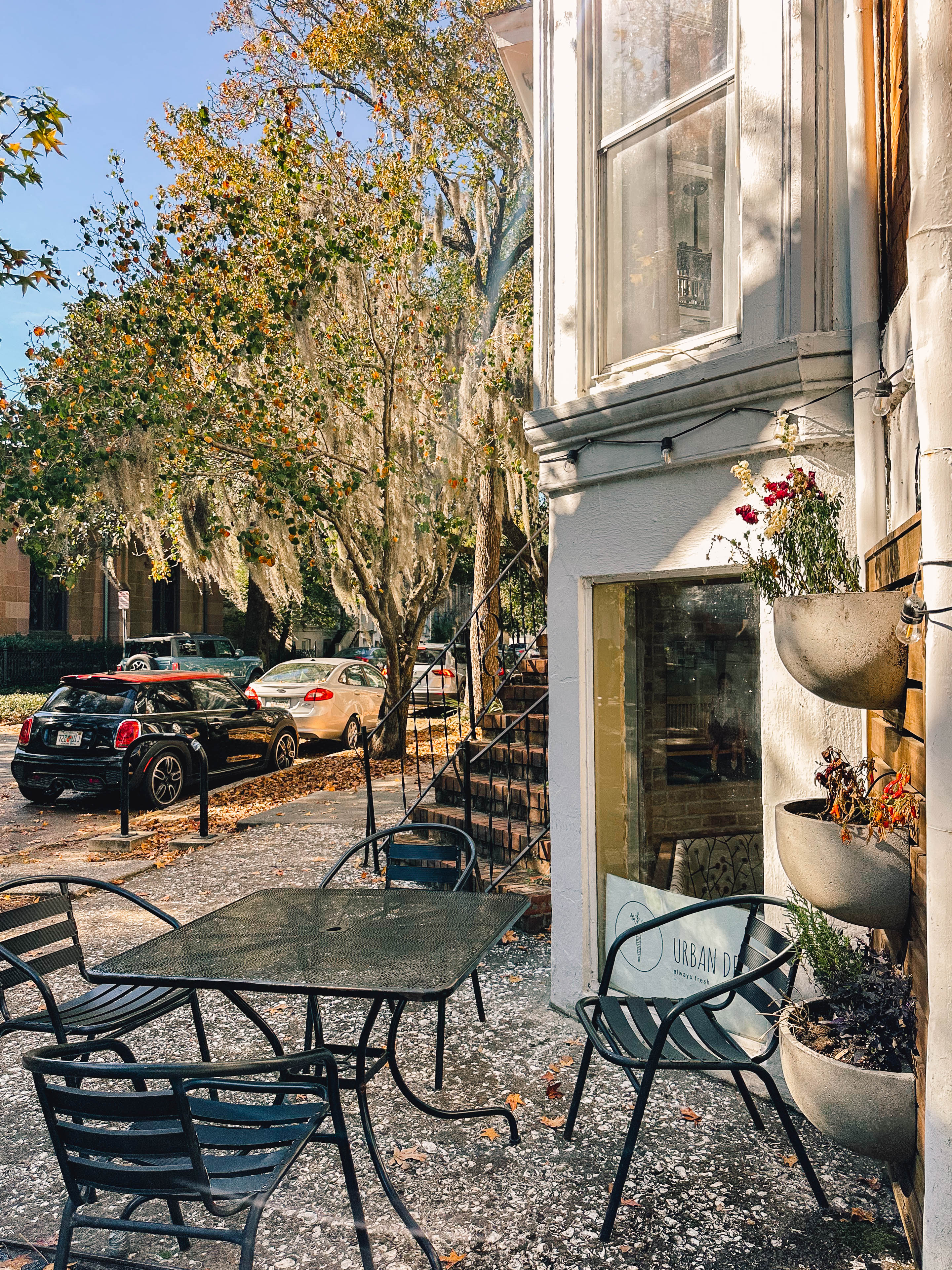 road trip, thanksgiving, lifestyle blogger, charlotte, savannah, florida, thanksgiving, urban deli, lunch spot in savannah, franklins coffee shop