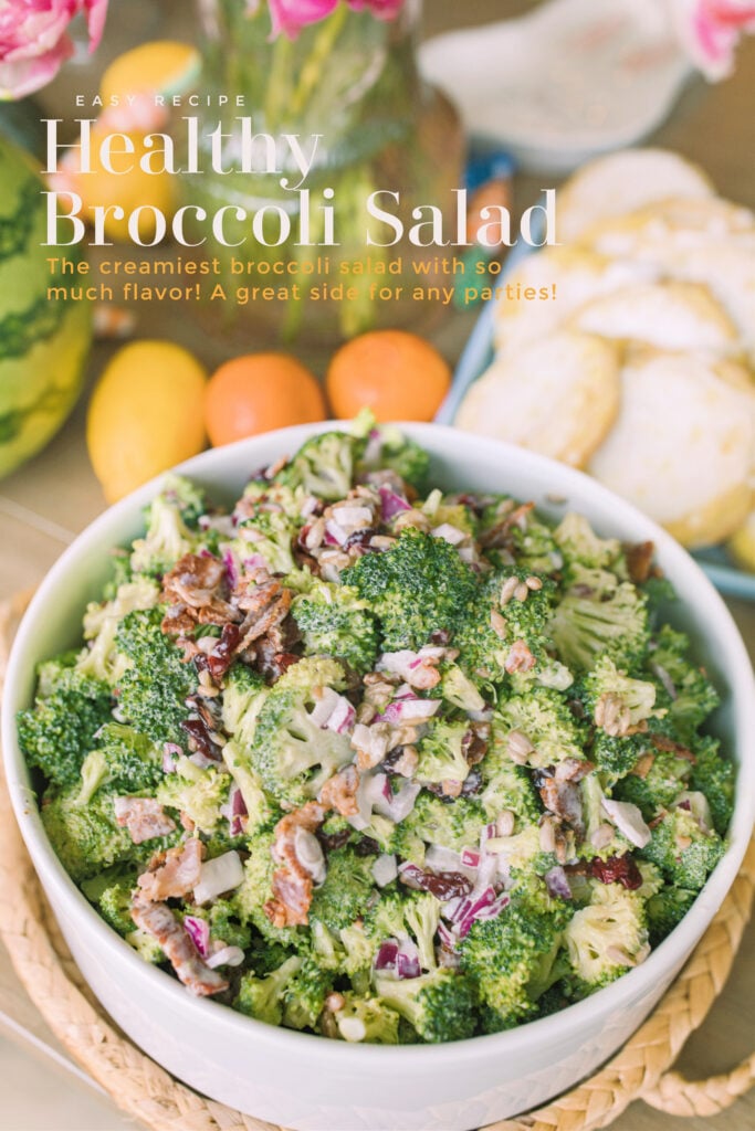broccoli salad with sour cream dressing Easy Creamy Broccoli Salad Recipe