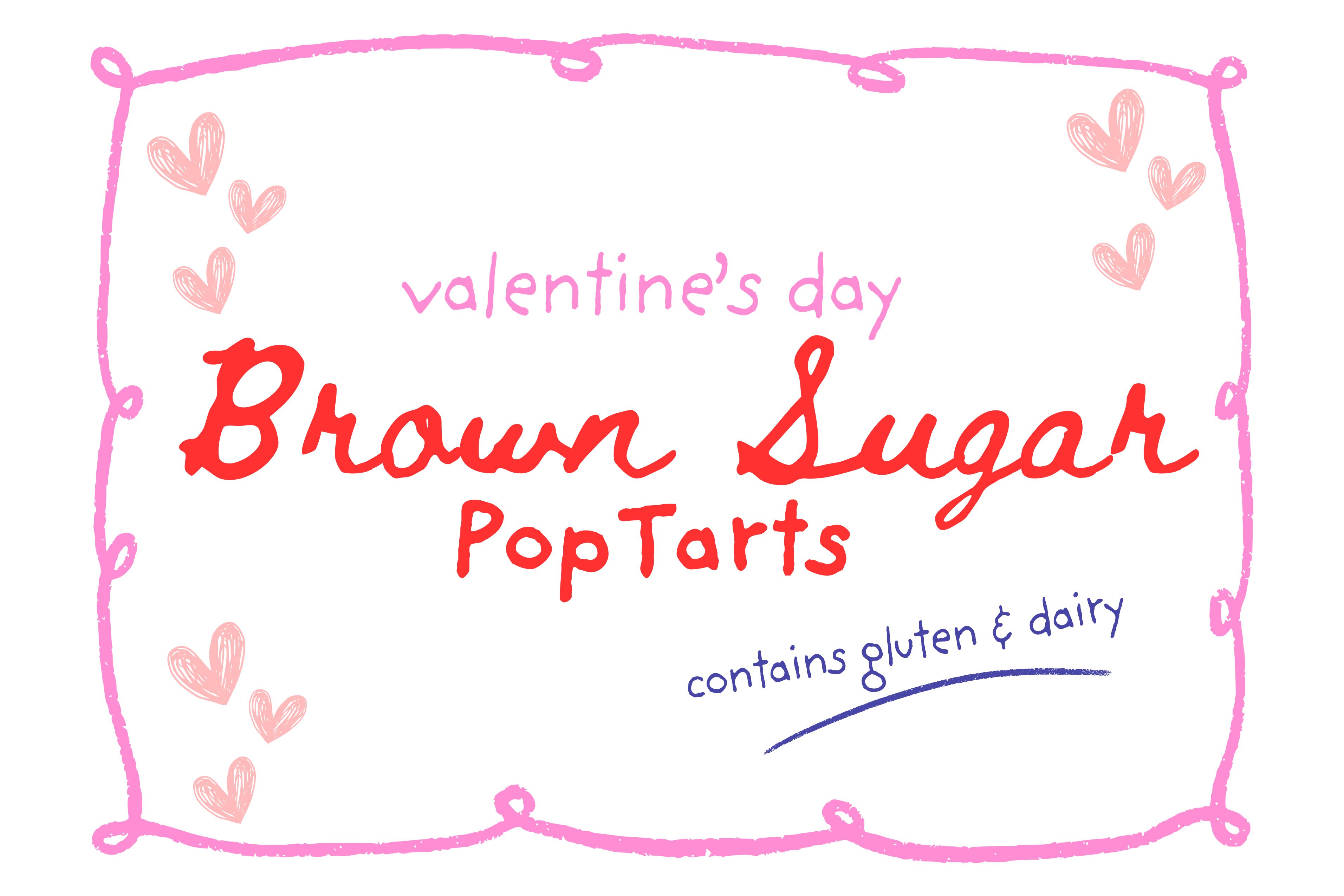 heart poptarts, cherry poptarts, brown sugar poptarts, cute poptart dessert, easy diy poptarts, valentines day, pastries, cherry almond poptarts, cute gift ideas, bakery box, recipe, easy dessert, frosted poptarts