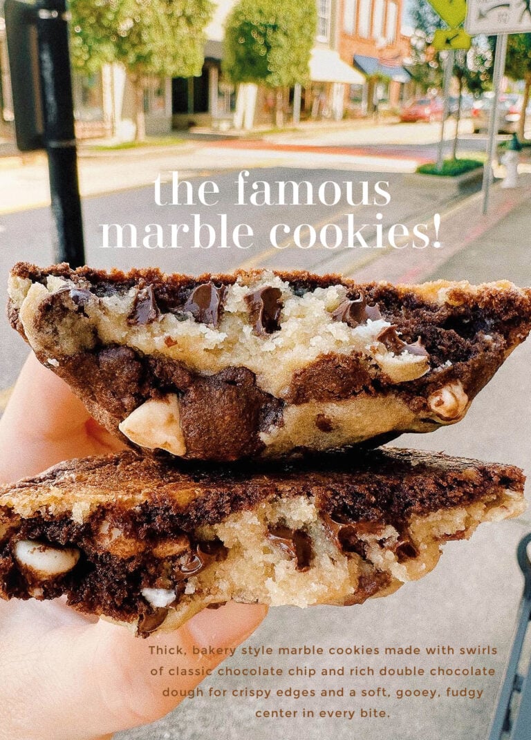 The Famous Bakery Style Gooey Marble Cookies
