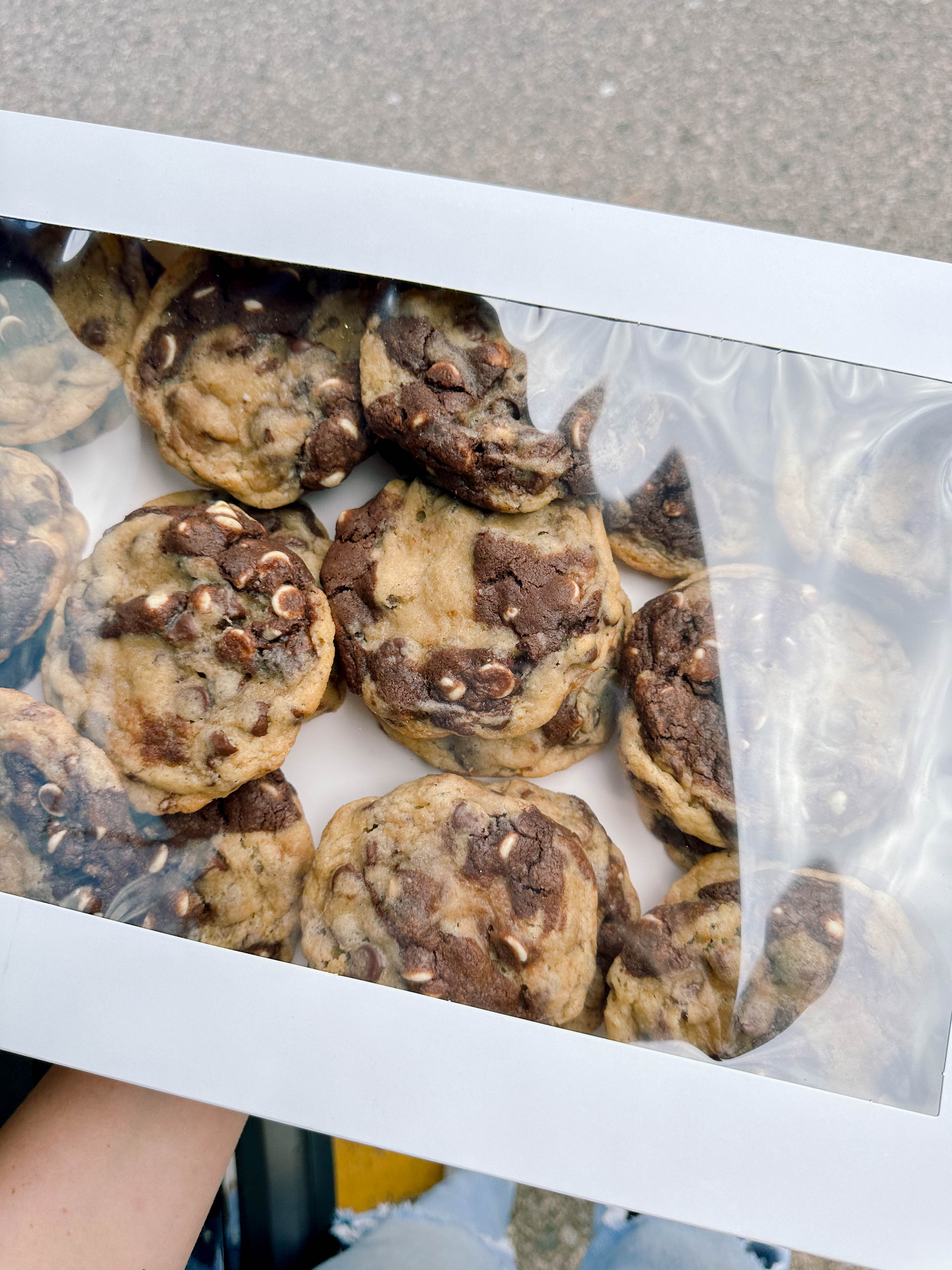 the best cookie recipe, marble cookies, chocolate chip, white chocolate, baked gooey cookies, amazing cookies, dough, white chocolate chips, cocoa powder, holiday cookies, famous cookie recipe, baking, marble cookies