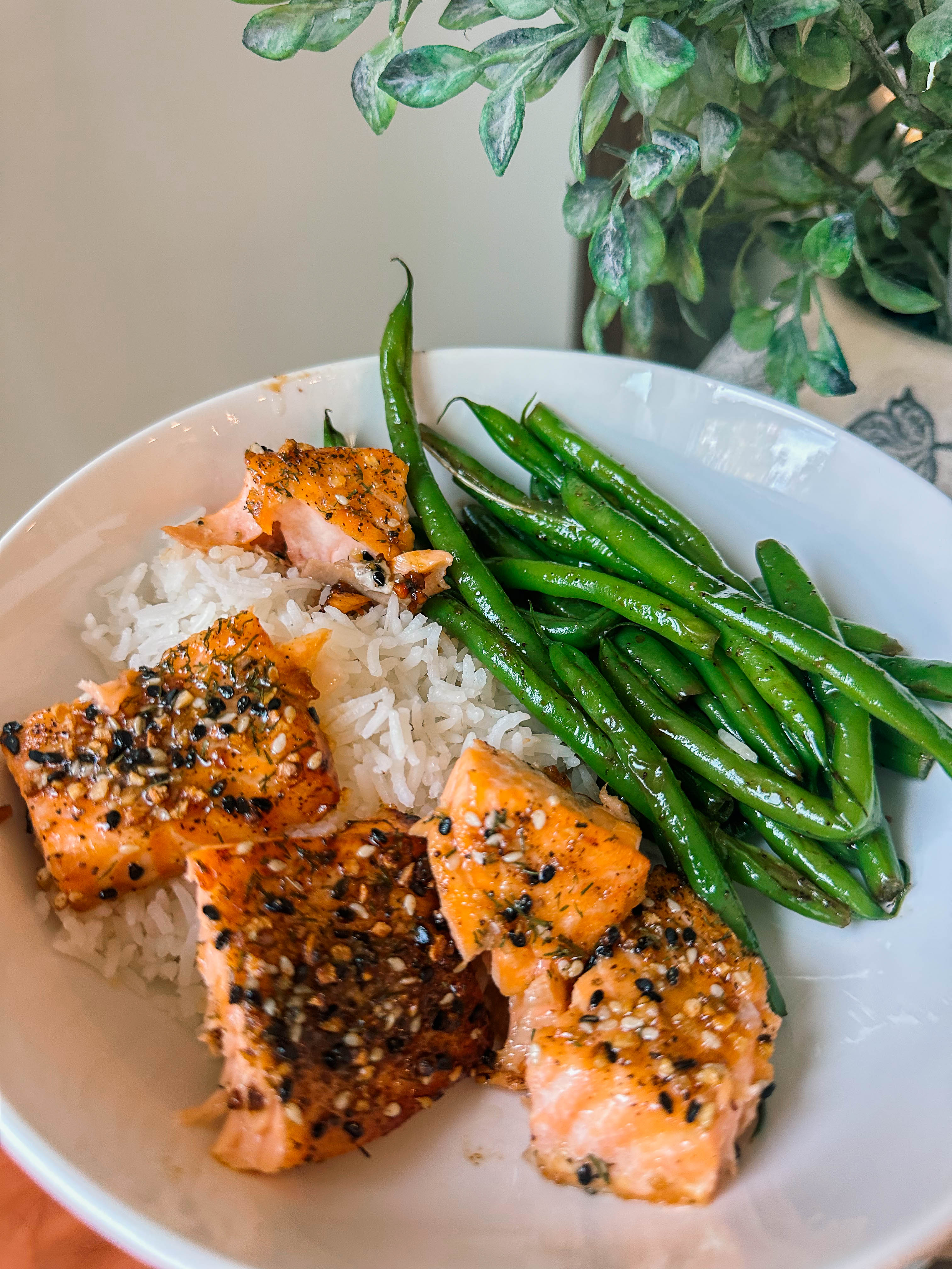 salmon, easy dinner, healthy recipe, go-to salmon filets, high protein, food, air fried, orange, soy sauce, fish, pescatarian recipes, gluten free