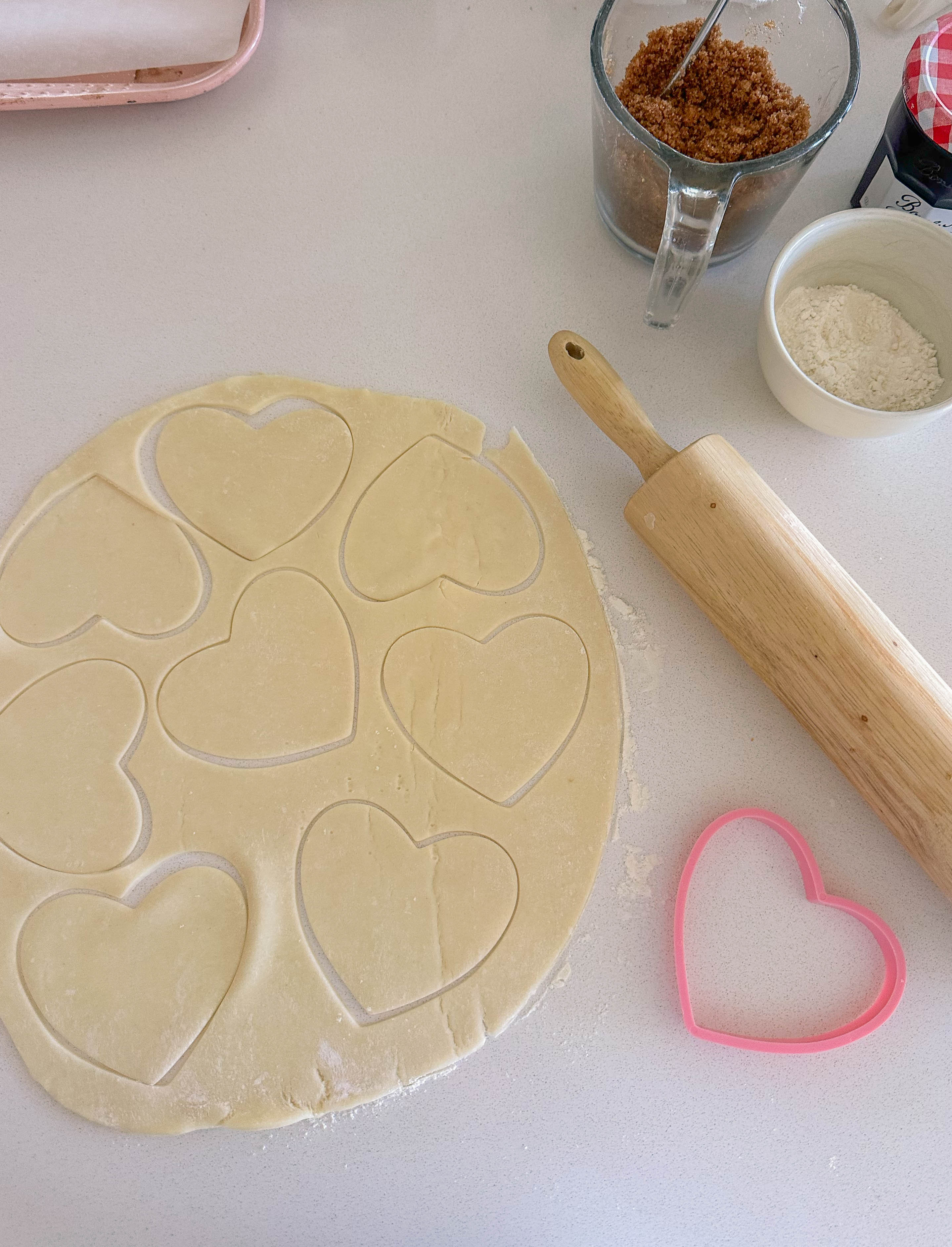 heart poptarts, cherry poptarts, brown sugar poptarts, cute poptart dessert, easy diy poptarts, valentines day, pastries, cherry almond poptarts, cute gift ideas, bakery box, recipe, easy dessert, frosted poptarts