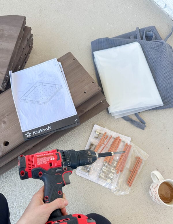 sandbox for kids, backyard fun, summer fun, outside play, toddler, best purchase, amazon, lifestyle blogger, mom life, boy mom, digging, sandbox toys, best sandbox, play sand, summer fun