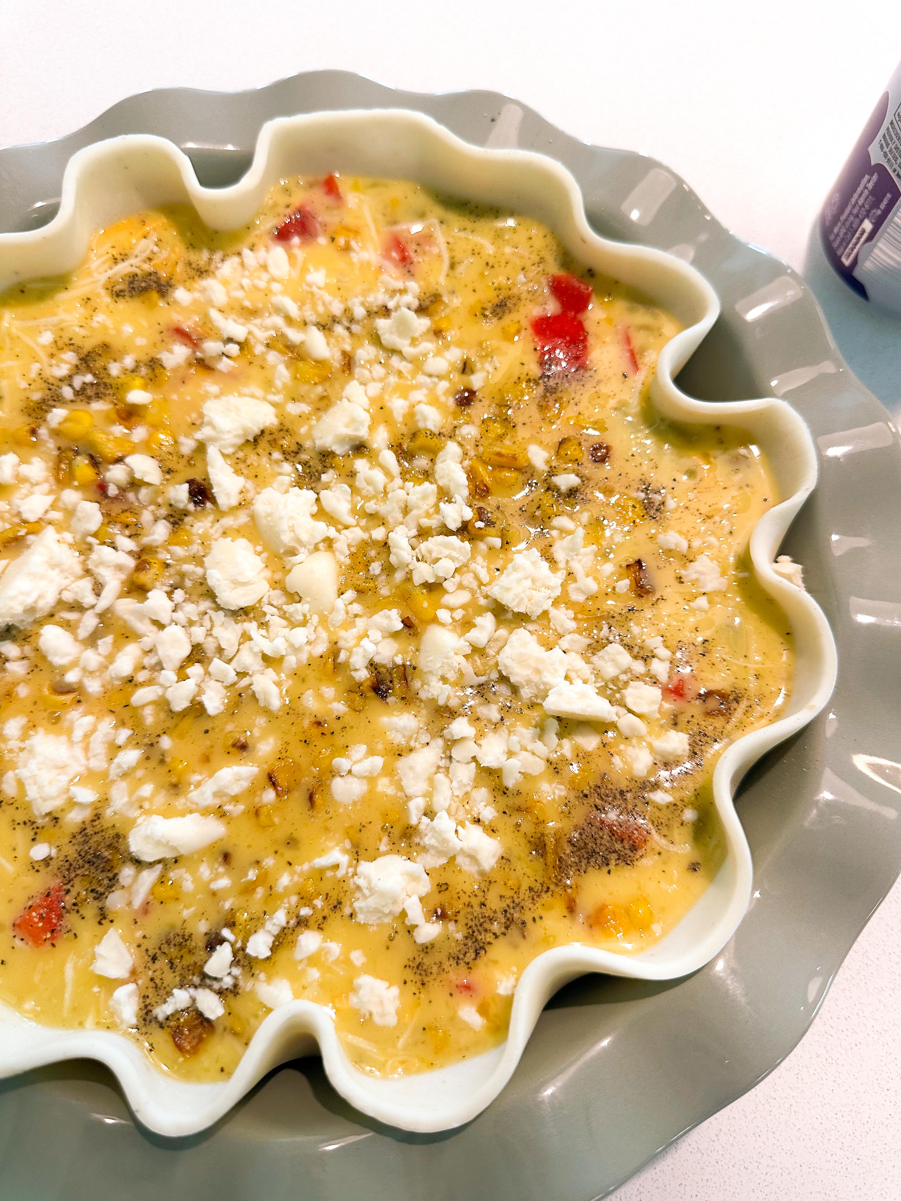 roasted corn, mexican street corn, quiche, dinner, gluten free, sweet loren, healthy recipes, cooking for kids, cheese, cojita, pie crust