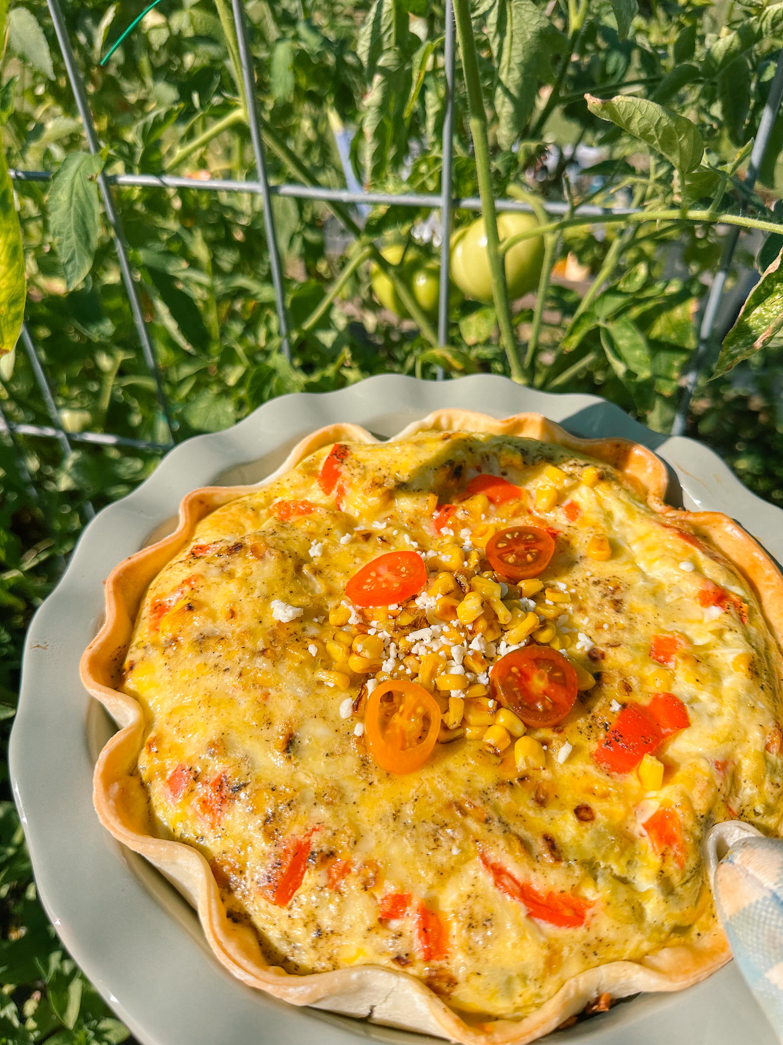 roasted corn, mexican street corn, quiche, dinner, gluten free, sweet loren, healthy recipes, cooking for kids, cheese, cojita, pie crust