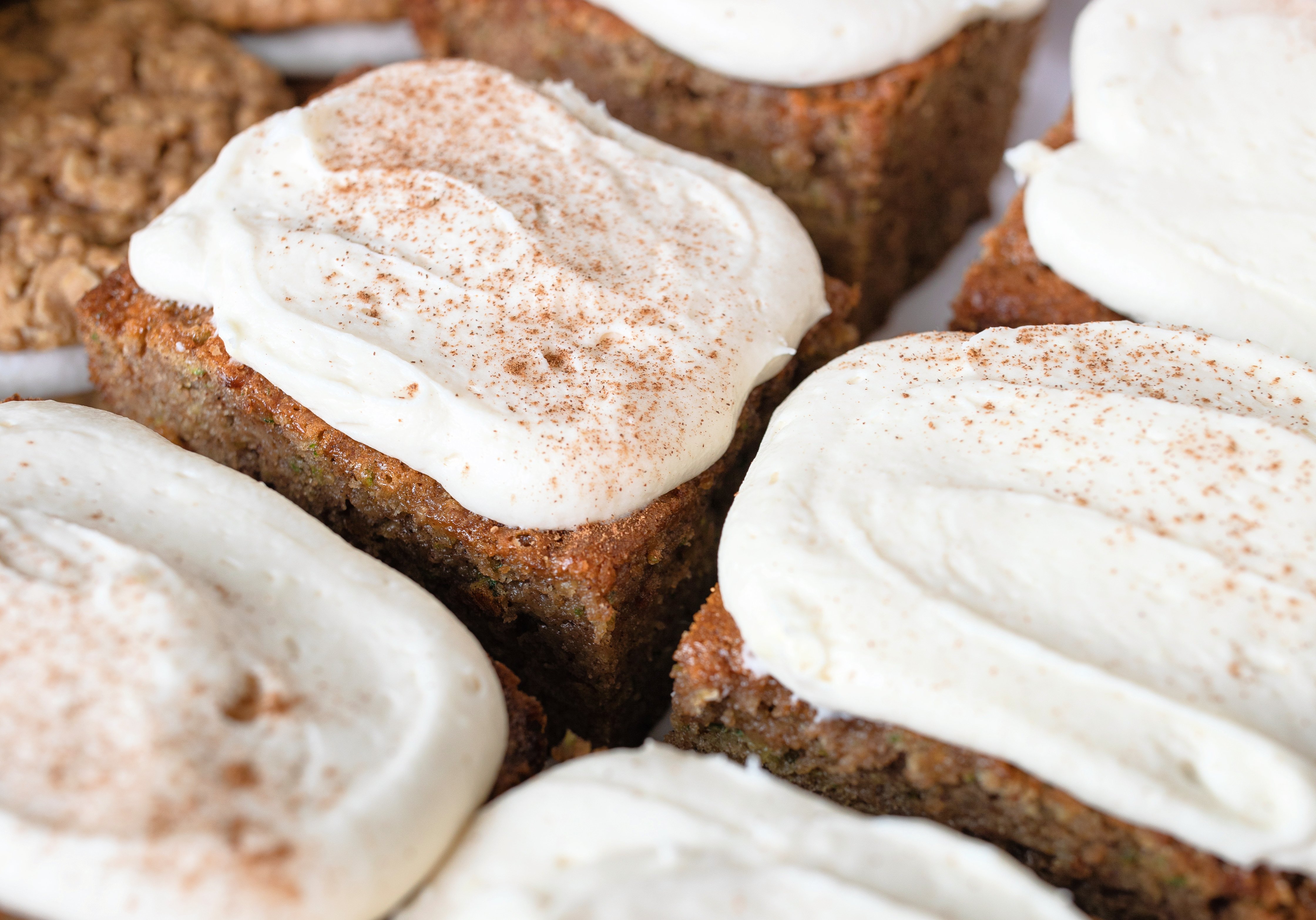 frosted zucchini bars, zucchini bars, zucchini bread, zucchini cake, dessert, zucchini cak bars, cake, recipe, dessert, autumn, buttercream