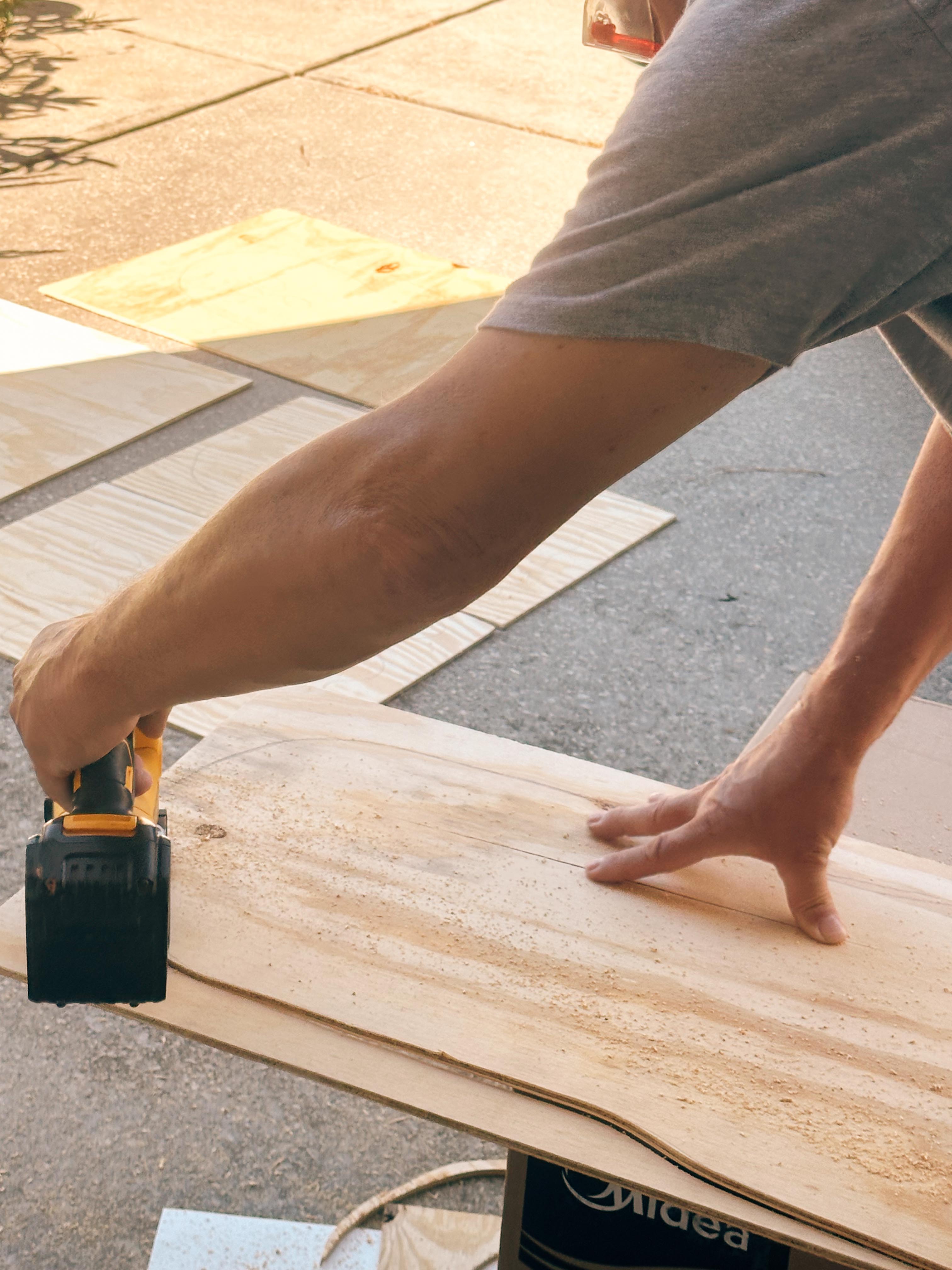 DIY wood cut out yard ghosts