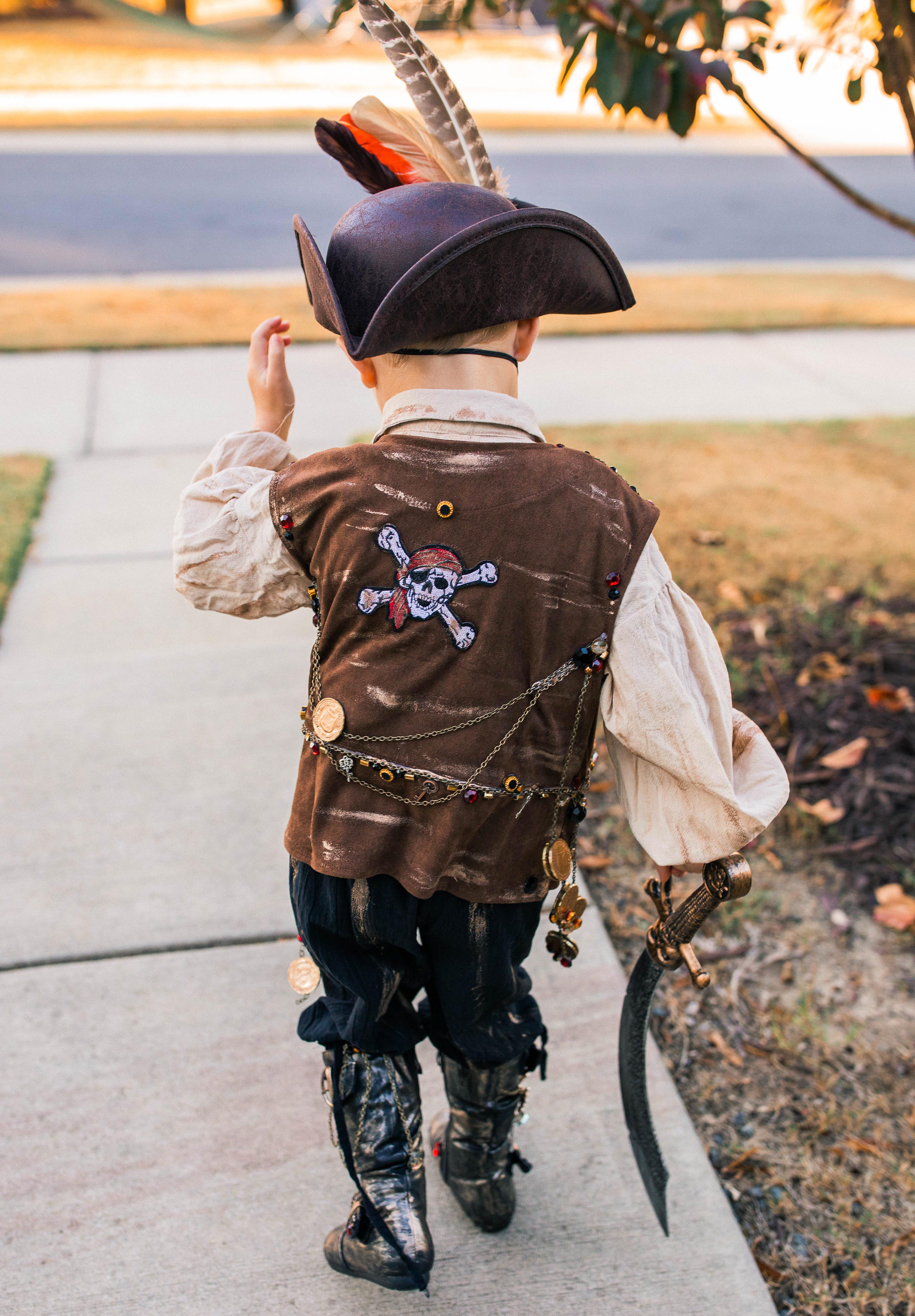pirate costume, rustic pirate, todder pirate diy, DIY toddler costume, jewels, pirate boots kids, boys pirate costume, homemade pirate costume, halloween costume idea