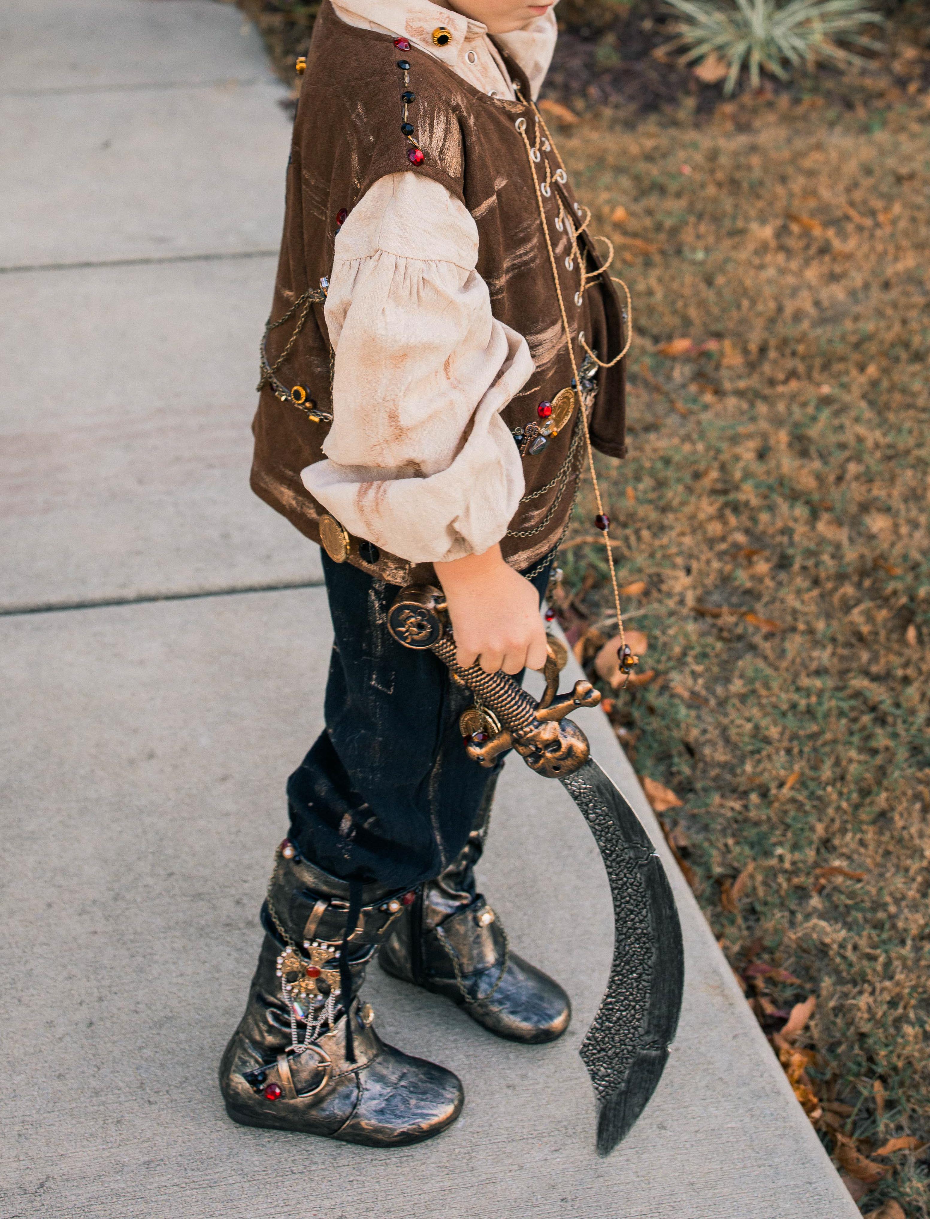 pirate costume, rustic pirate, todder pirate diy, DIY toddler costume, jewels, pirate boots kids, boys pirate costume, homemade pirate costume, halloween costume idea