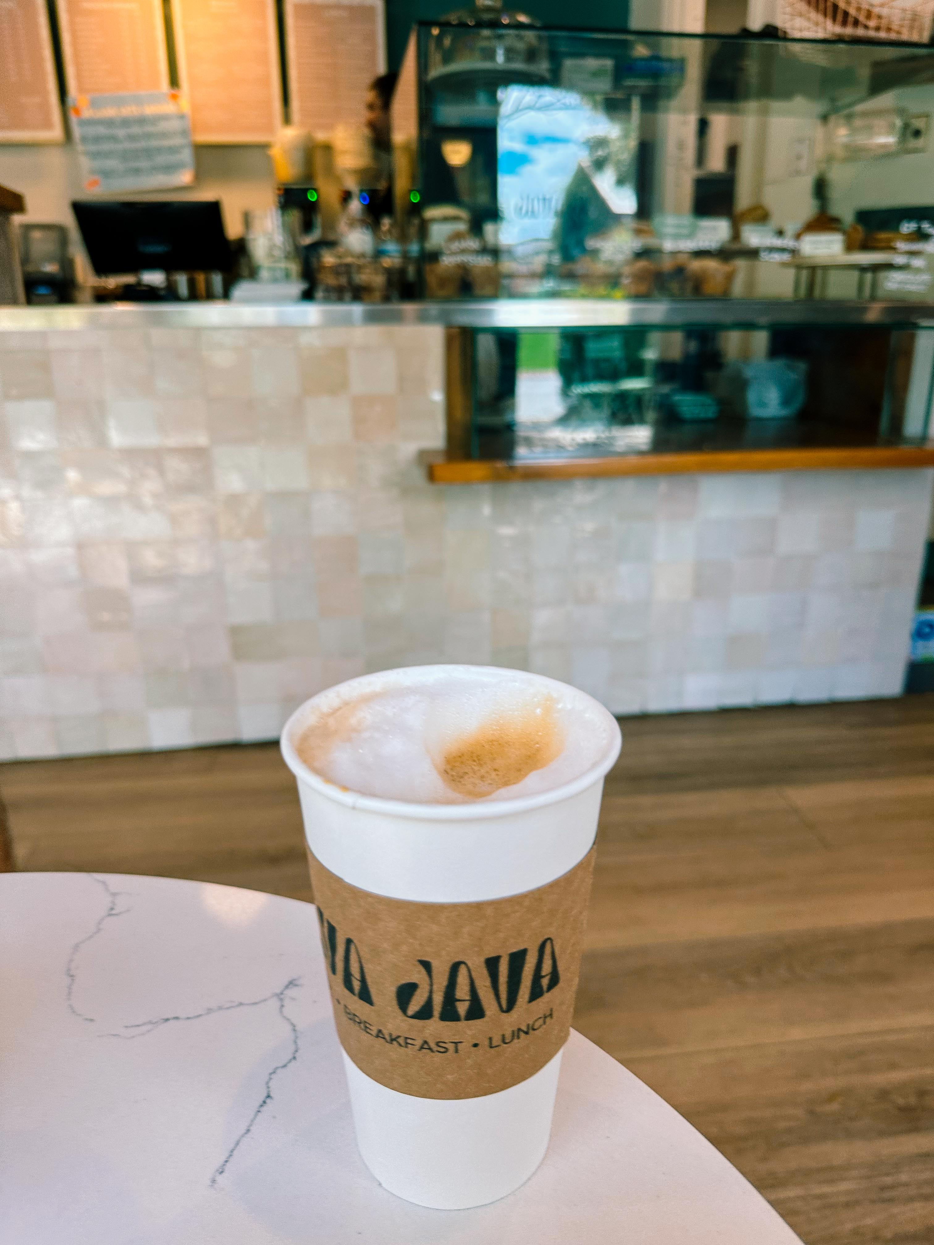 java java coffee in seabrook, kiahwa, fresh fields village coffee shop